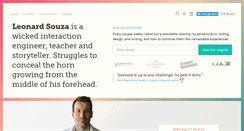 Desktop Screenshot of leonardsouza.com